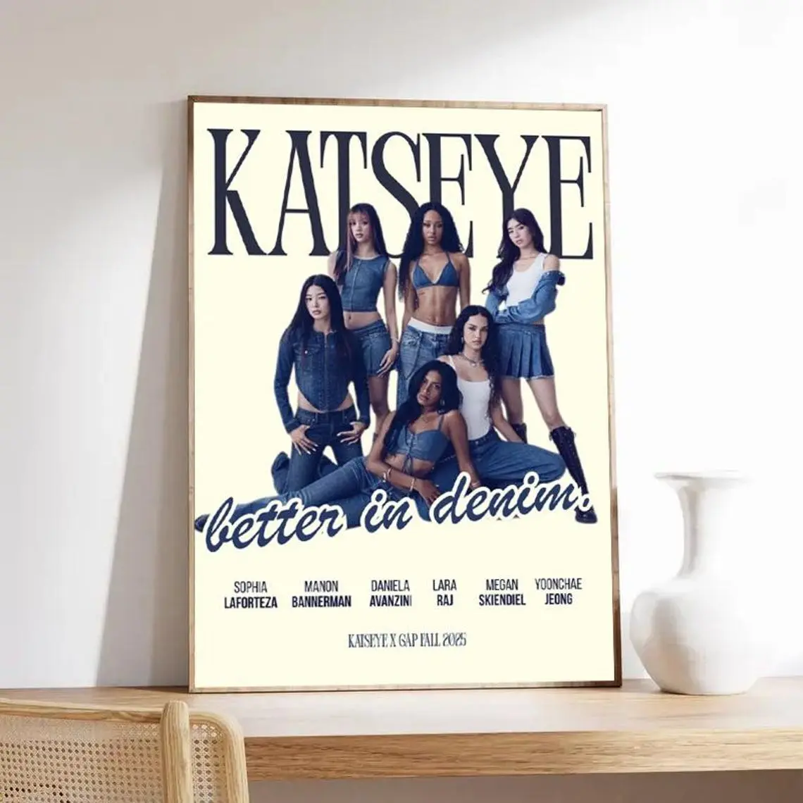 Korea Kpop Band Katseye Poster Unframed, Album Poster, Music Poster, Wall Art, Wall Decor, Wall Prints, Room Decor