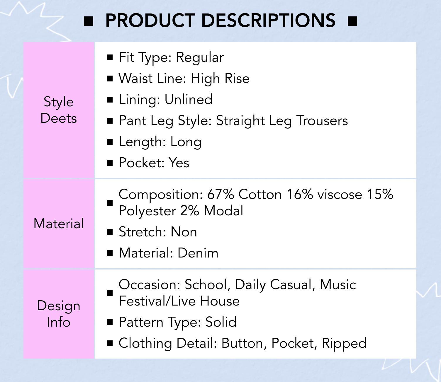 Cider [6 colors, size XXS Petite-XL Petite] Petite High Waist Ripped Straight Leg Jeans