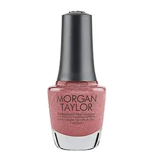 Morgan Taylor Tex'as Me Later - Copper Pink Pearl, Professional Lacquer, Vibrant, Chip-Resistant, Fast-Drying, Long-Lasting, High-Shine, Perfect for Manicures & Pedicure, 15mL.
