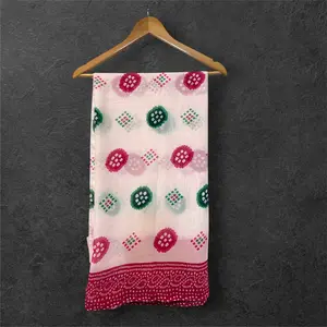 Chiffon Printed Saree - Elegant Lightweight Floral & Geometric Design for Casual & Semi-Formal Occasions, Soft Sheer Fabric, Flowy Drape, Perfect for Parties & Festive Gatherings - Womenswear