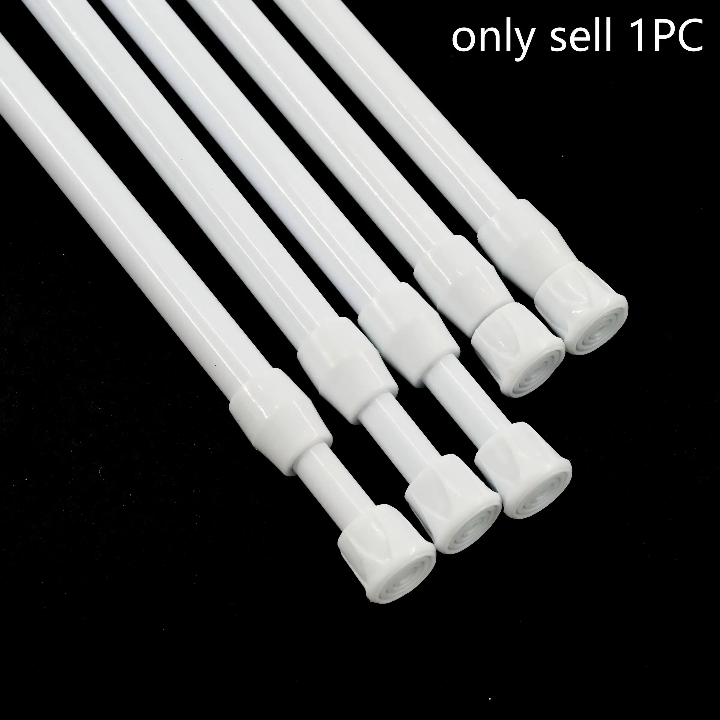 1pc No-Drill Multi-Functional Extendable Rod, Strong Spring, Adjustable Extendable Pole, Curtain Rod, Shower Curtain Rod, Clothesline Pole, Door Curtain Holder, Tension Pole, Shower Rods