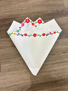 Colorful flower edge white 🌺