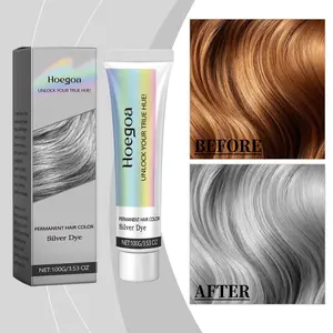 Sliver Gray Hair Dye Shampoo, 3-in-1Natural Herbal ingredients, Gentle, non-irritating,moisturizing, easy to change color Shampoo