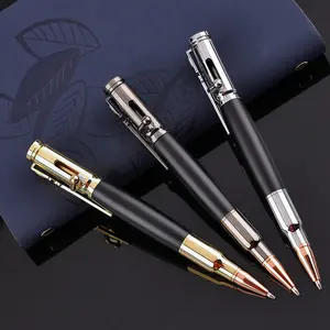 1Pc Personalised Bolts Bullet Pen, Durable Professional Ballpoint Pen, Suitable for Travel, School, and Work, Creative Birthday Gift Idea - Stainless Steel Material