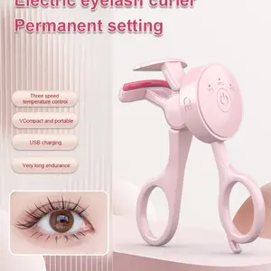 Electric Eyelash Curler, Heated Eyelash Curler, Vintage Small Heating Electric Clip, Rechargeable Portable Lash Curler, Perfect for Styling and Convenience
