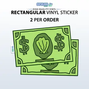 sea money rectangular vinyl sticker