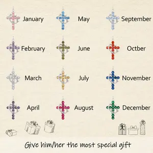 Tewiky Colorful Simple Crown & Cross Zircon Pendant Choker Silver Necklace For Women & Men & Girls Pretty Necklace For Daily Party Clothing Decor Trendy All-match & Exquisite Jewelry For Easter Trending  jewellery For Outdoorfun For Easter gifts