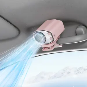 JOYTUTUS Summervibes-2026 Car Clip On Fan with LED Display 360° Rotation 100 Speeds Adjustable USB Rechargeable 16℃ Semi-Cooling 20Hr Battery 3000mAh Personal Cooling Fan tiktokshopspringglowup