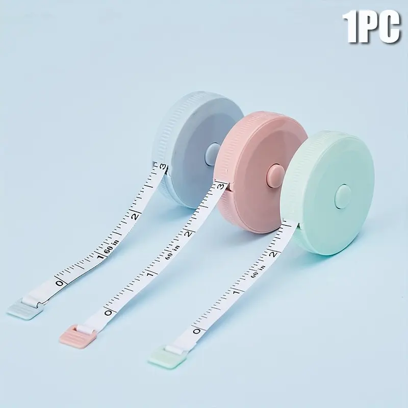 1pc 18.29 meter Double-Sided Flexible Measuring Tape, Retractable Sewing Tape for Body & Fabric, Tailoring & Knitting Craft, Sewing Accessories And Supplies, Sewing Tools, Durable Metal Material, Durable Tape Measure, Measuring Instrument