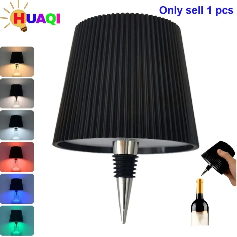 Touch Control Bottle Lamp, 3 Colors and Dimmable RGB, USB Rechargeable Table Light, Suitable for Bar Restaurant Bedroom Camping
