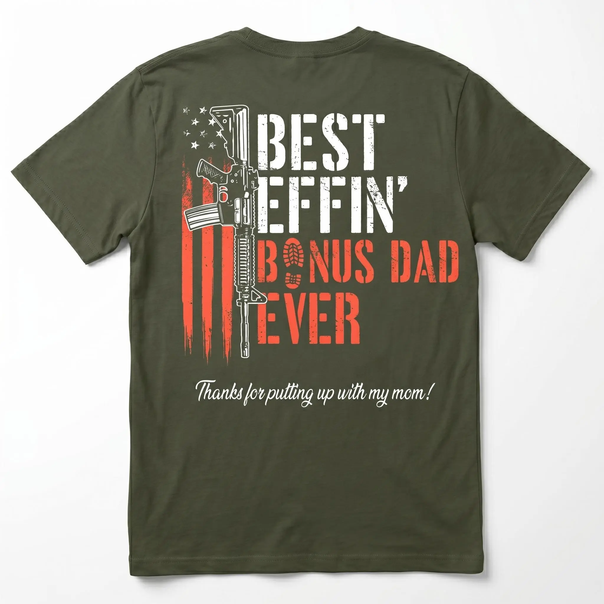 Effin’ Bonus Dad Ever Vintage T-Shirt, Funny Stepdad Shirt, Father’s Day Gift, Bonus Dad Appreciation Tee, Classic Unisex T-Shirt, Menswear Top