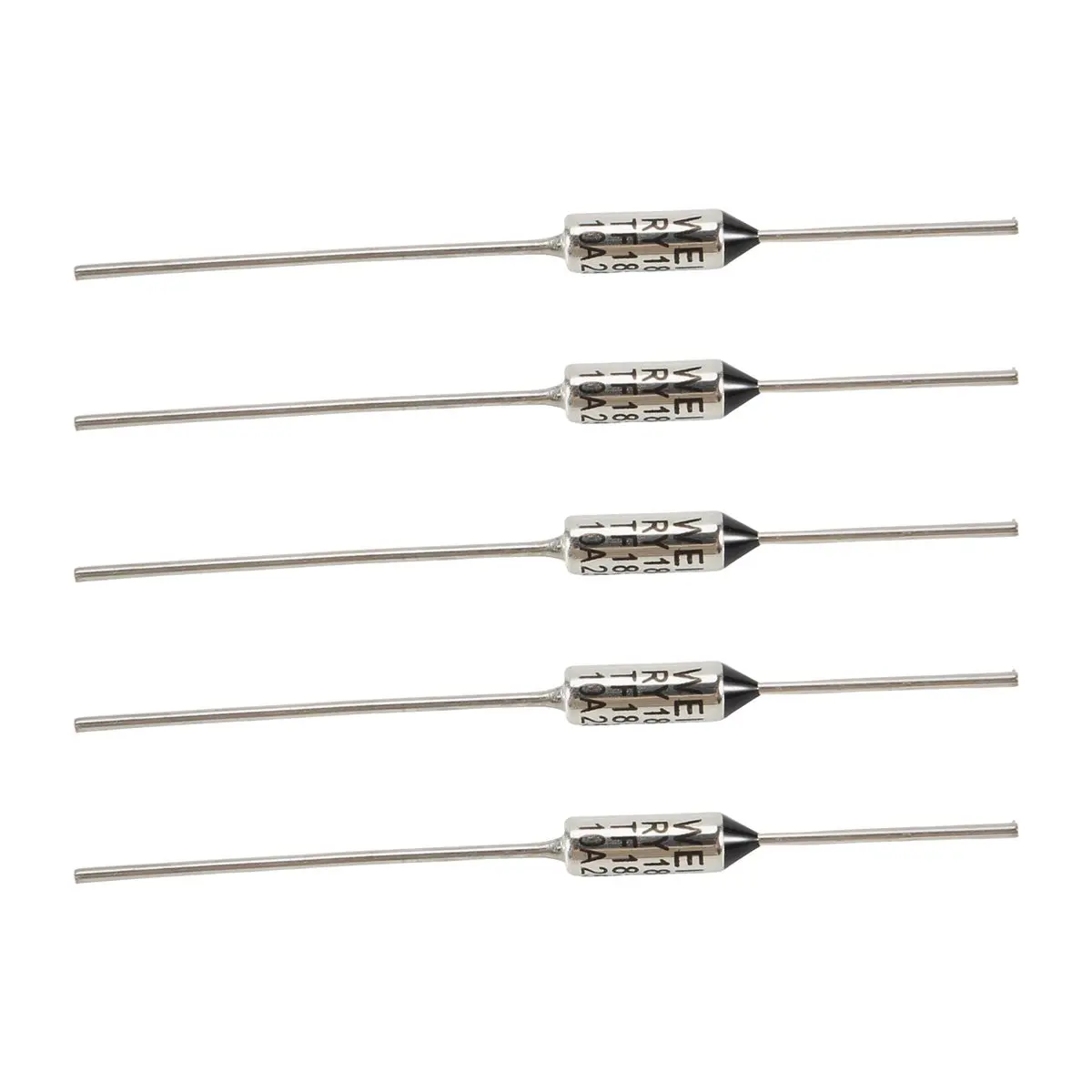 5 Pcs Circuit Cut Off TF 185 Celsius 250V 10A Temperature Thermal Fuses