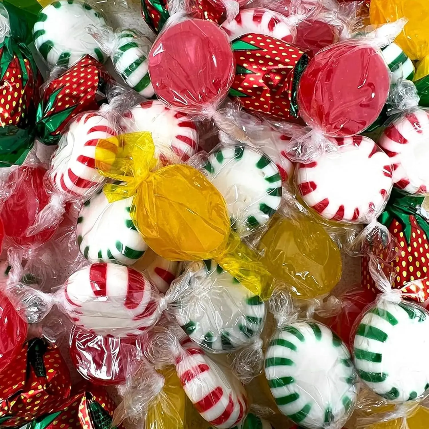 American Favorites Candy Party Mix Individually Wrapped Hard Candies Bulk Assortment 7 Flavors Variety Pack Resealable Bag 1 Lb 70+pcs (16 Oz)