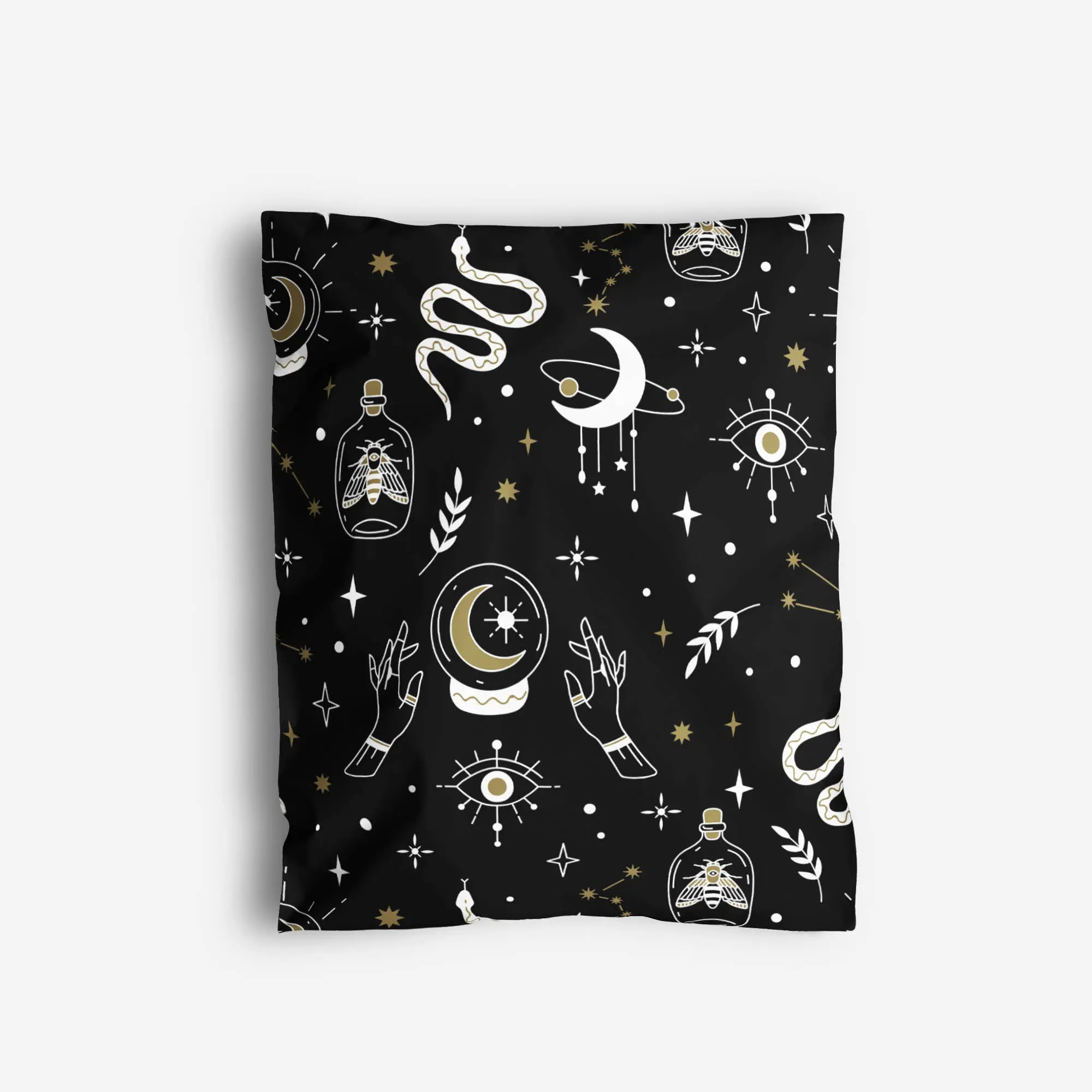 Package Mint Poly Mailers 10x13 - 100 Pack Celestial Magic Design Poly Mailers Shipping Bags - Waterproof, Tear-Resistant, Self-Adhesive Seal - Decorative Mailing Bags for Clothes, Accessories