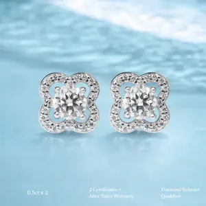 Klairs Moissanite Earrings S925 - Round Cut - Lore Jewelry