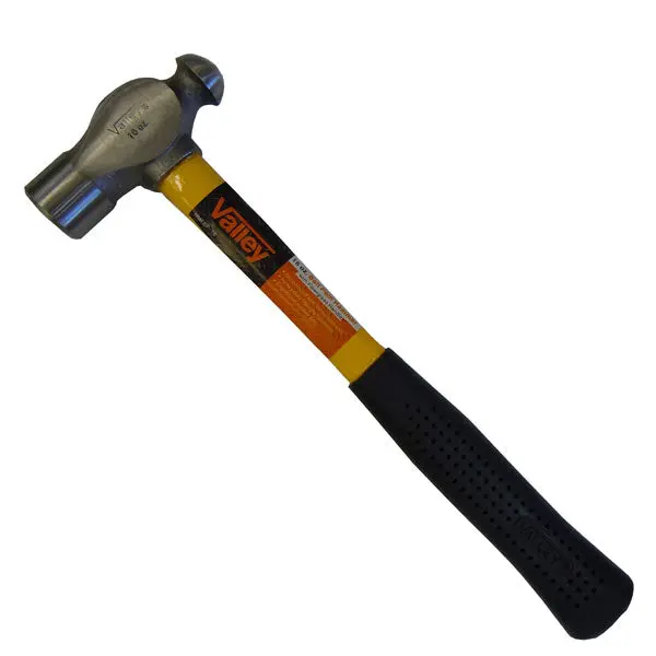 WorldWide Sales Online 16oz Ball Peen Hammer with Fiberglass Handle and Rubber Grip – Ball Peen, Hammer