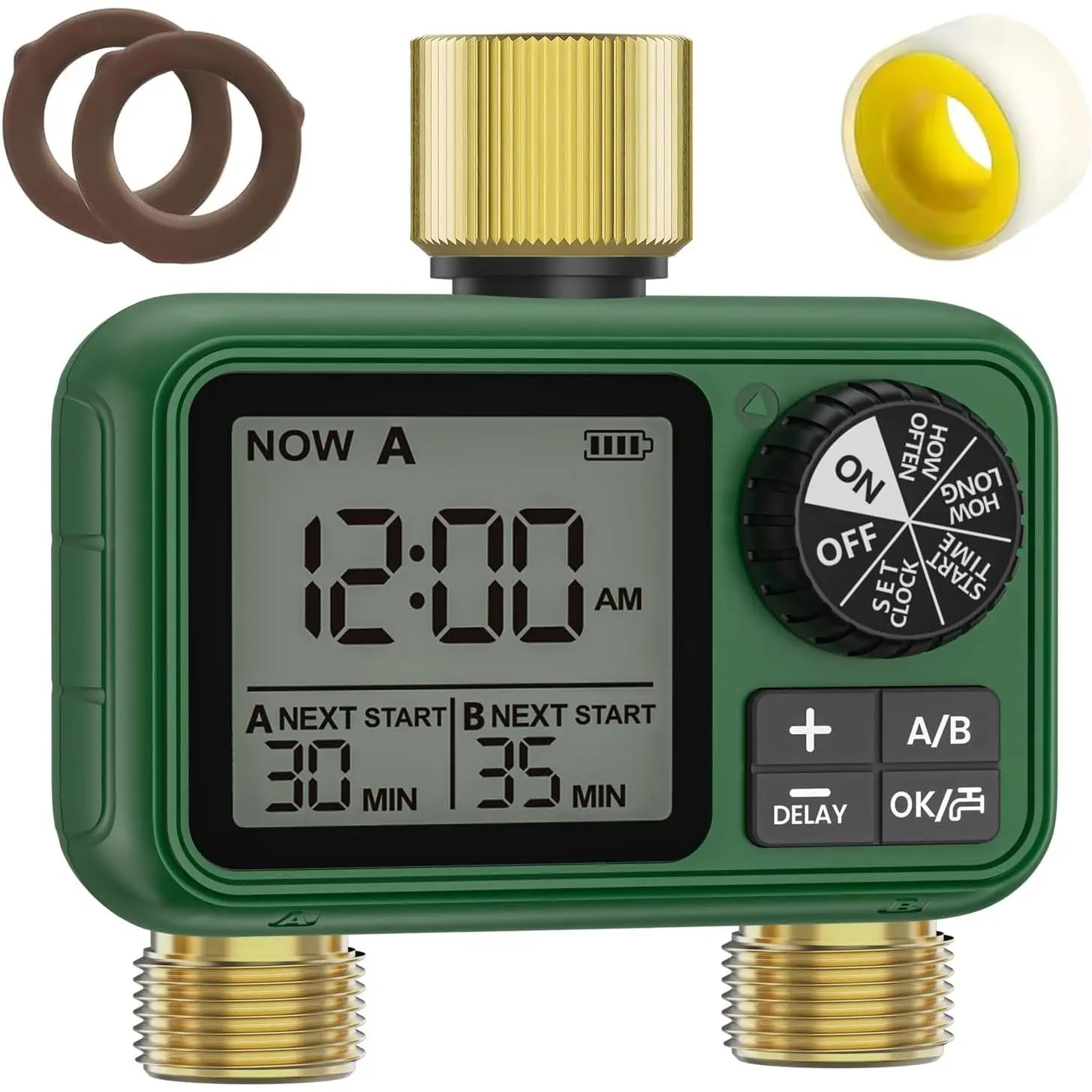 2 Zones Brass Inlet & Outlet