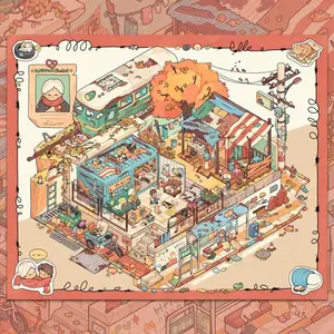 Vintage Europe Street Scenery Stickers, Beautiful City Scenes, Self-Adhesive Landscape Decals, DIY 3D Sticker Scene for Adults