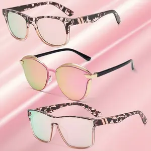 2Pcs Modern Rich Girl Sunglasses, Cute Unisex Trendy Casual Tortoiseshell Sunglasses for Everyday Use, Chic Metal Frame Cat Eye Sunglasses, Aviator Sunglasses, Outdoor Activities Travel  Lightweight Durable UV Protection Tinted Lenses Sunglasses