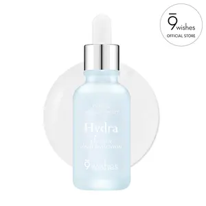 9 Wishes Hydra Ampoule Serum II (1.01 Fl. Oz.) Hyaluronic Acid and Coconut Water, Glass Skin Effect, Soothing