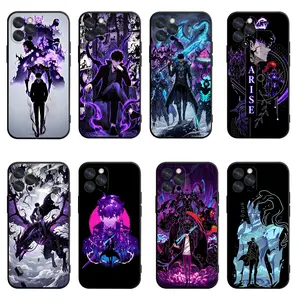 Solo Leveling Sung Jinwoo Shadow Monarch Art Phone Case for iPhone 17 16 15 14 13 12 11 Pro Pro Max Plus Perfect for Christmas Birthday Holiday Gifts