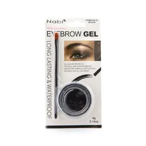 Nabi Long Lasting Eyebrow Gel Black 0.14oz - Original Formula for Full and Defined brows, Suitable for All Day Wear