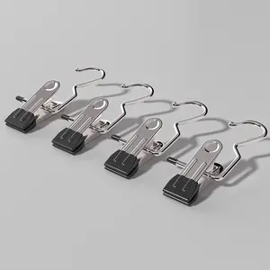 16 Counts Anti-Rust Clip Clothespins, Space-Saving Magic Hat & Pants Storage Rack with Laundry Hooks , Ultimate Lightweight Hanging Travel Hanger Organizer for Home, Practical