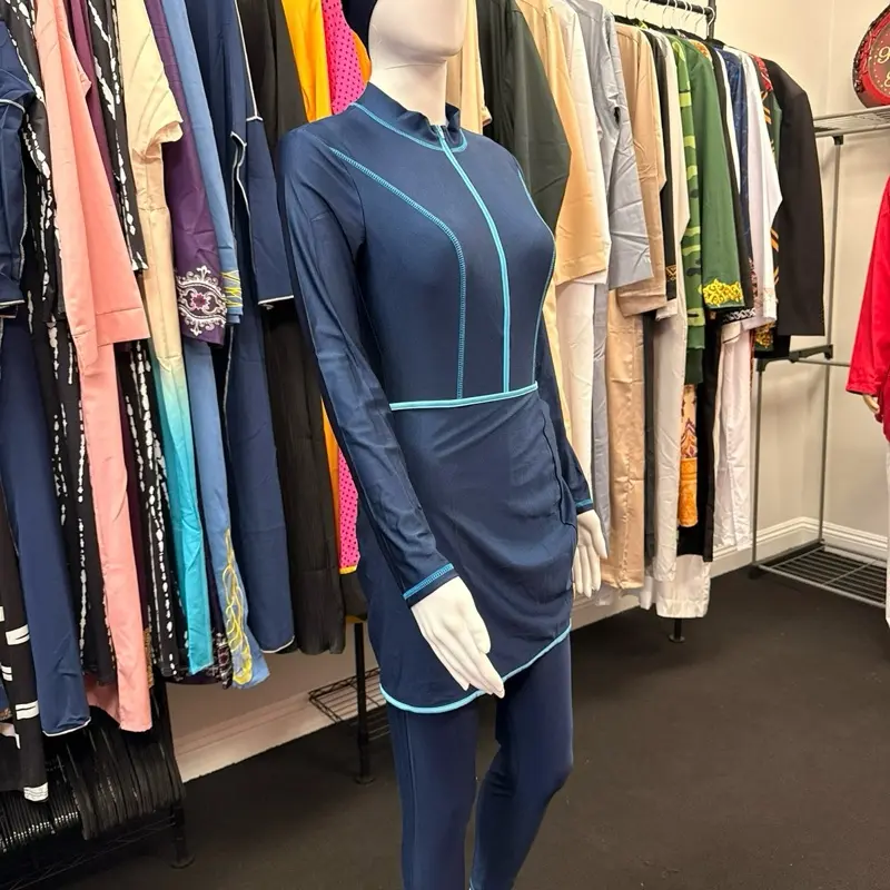 Burkini, Women's Full-Coverage Swimsuit for Modest Beach, Pool Activities
