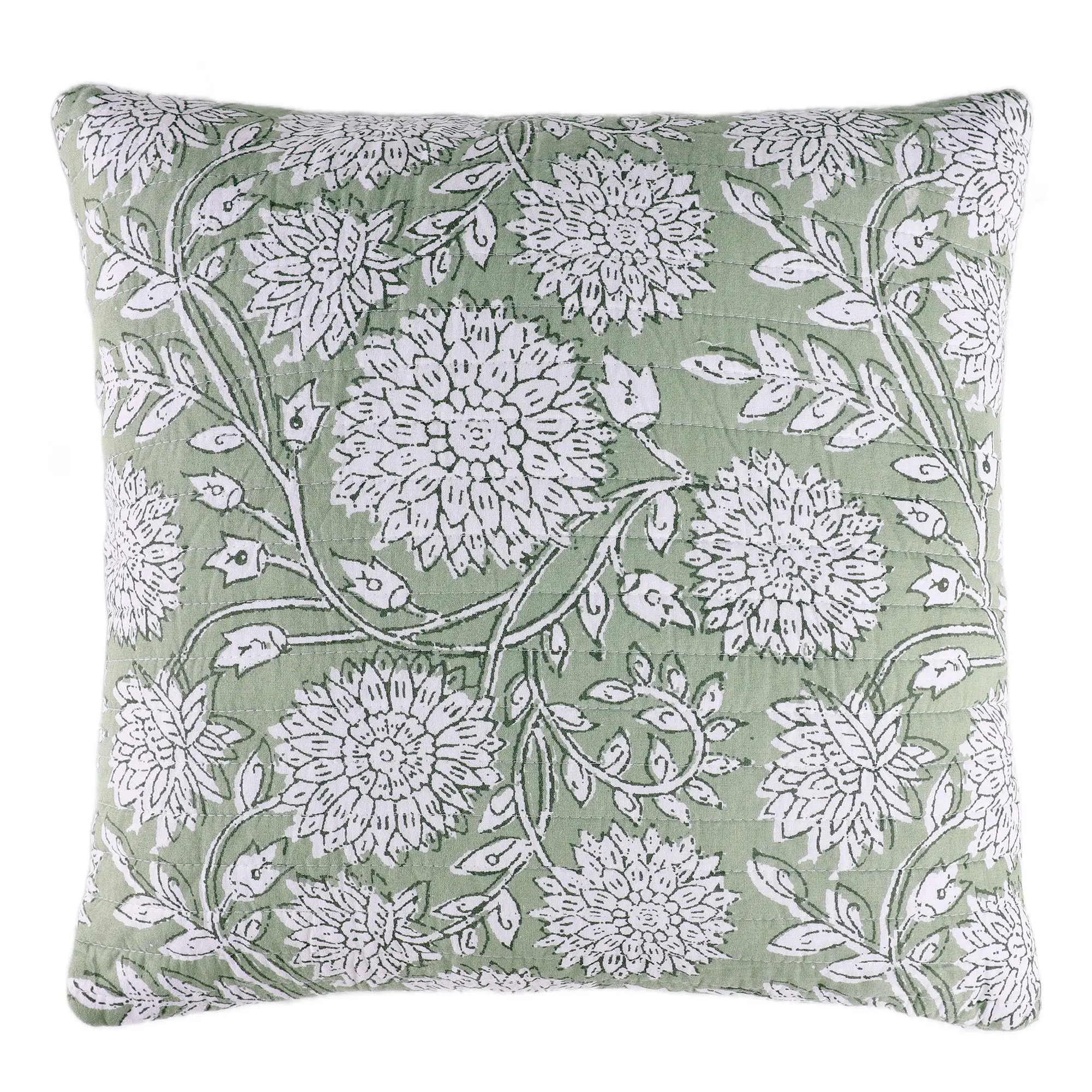 Adare Sage Quilted Pillow