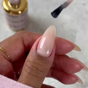 DND DC SATIN LUNA #2437 Gel and Lacquer Duo nail care nail art sheer nude gel color