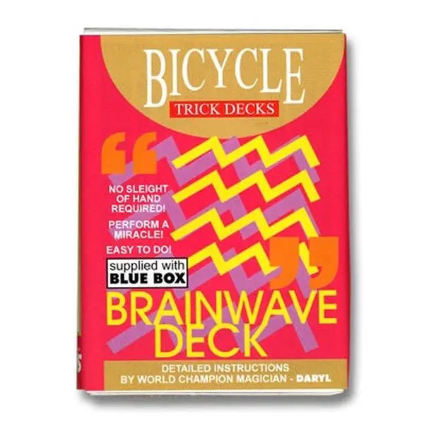 Magic Brainwave Trick Deck of Cards Illusion - Only Card Thought of Is Face-Up with Different Colored Back
