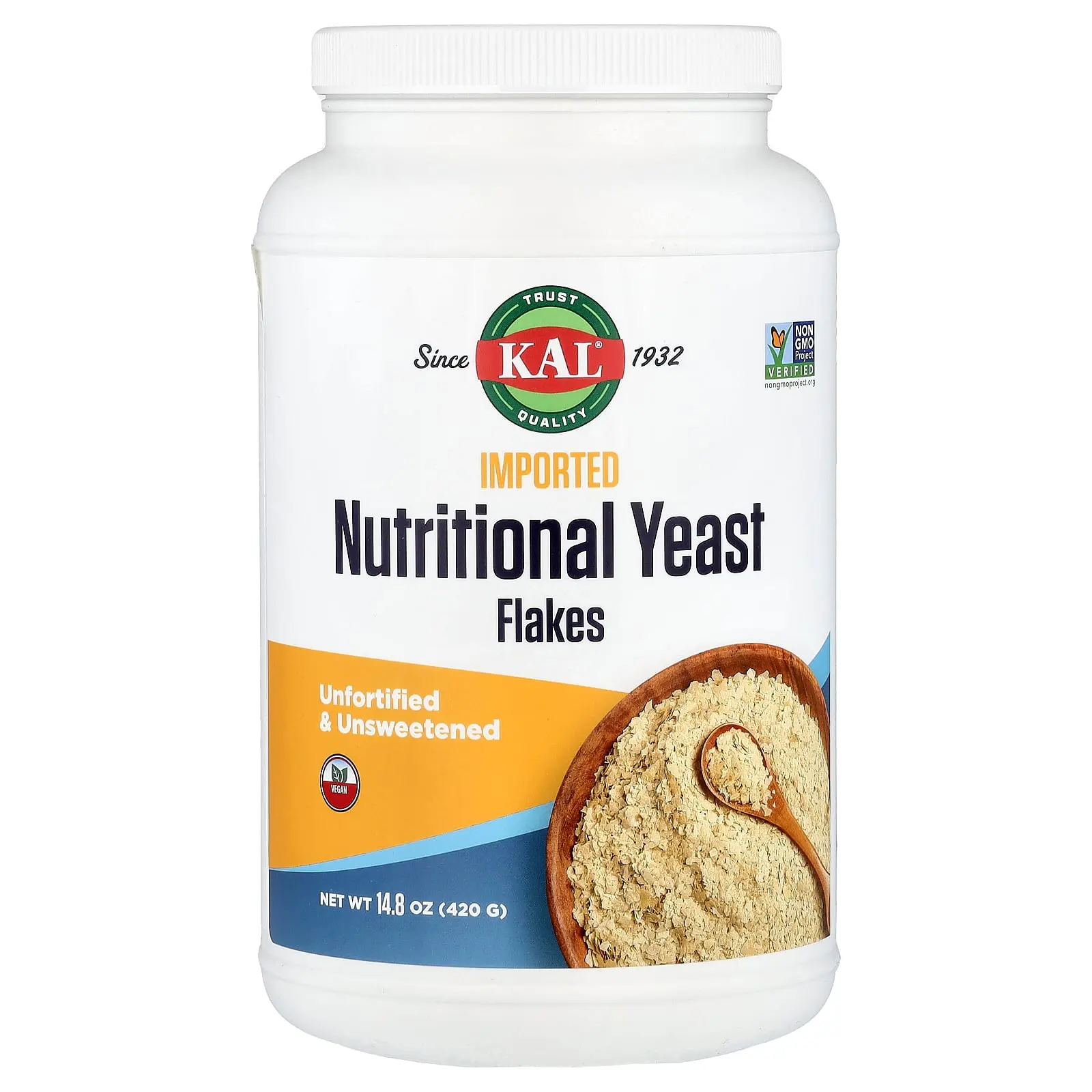 KAL Imported Nutritional Yeast Flakes, 14.8 oz (420 g)