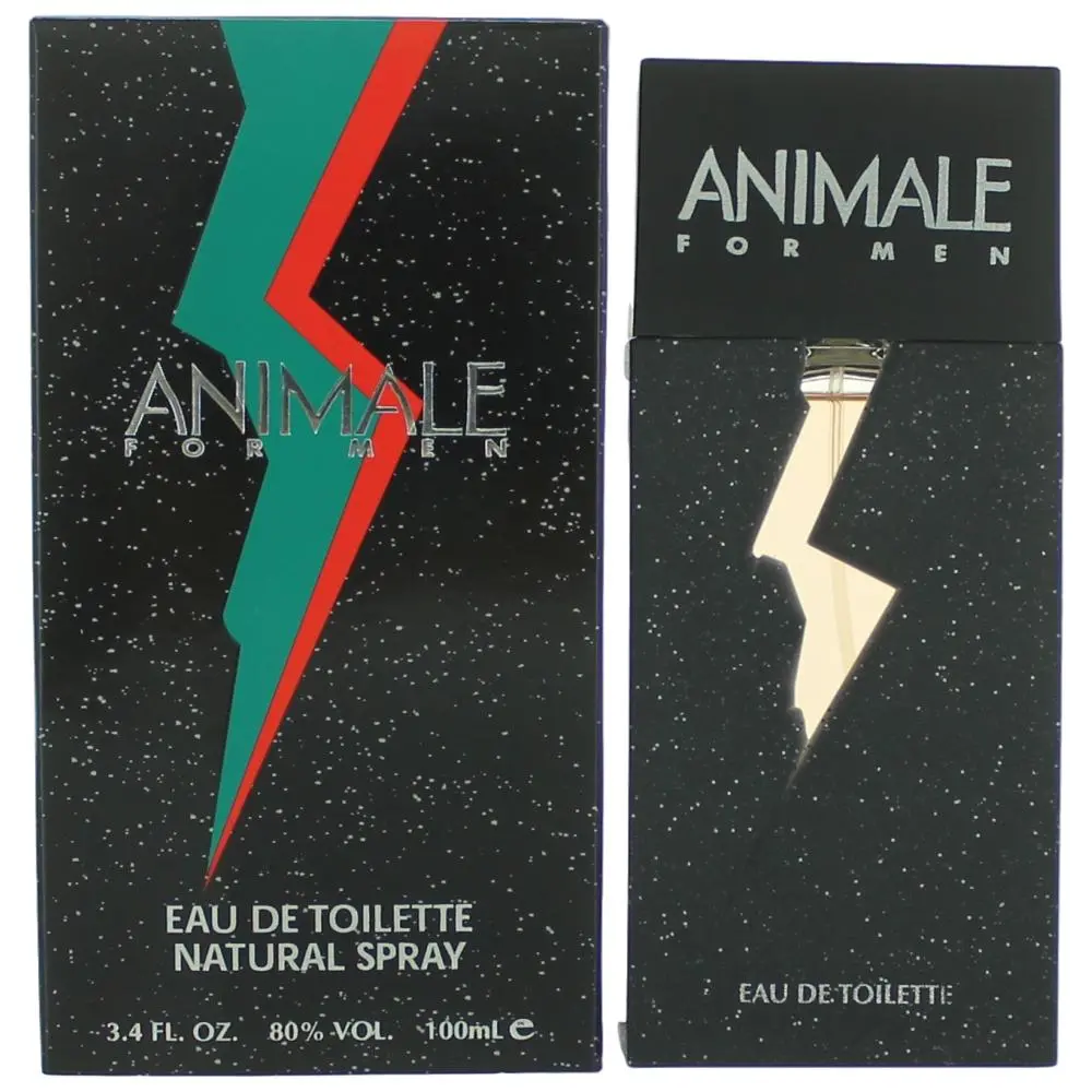 Animale Men's Signature Scent EDT Spray - 3.4 oz Spray Bottle with Cedar Vanilla, Lavender, Floral Notes - Men's Fragrance for Beauty & Personal Care