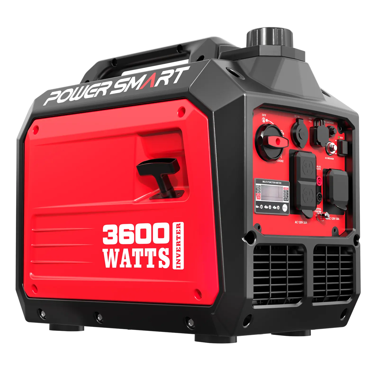 PowerSmart 3600 Watt Quiet Portable Inverter Generator,Summervibes,Fathersdaygift,RV Ready 30A Outlet,Parallel Capable,Emergency Use Camping, EPA Compliant,Hurricane, Emergency,Safe & Long-lasting usage,All Season(DB5035)