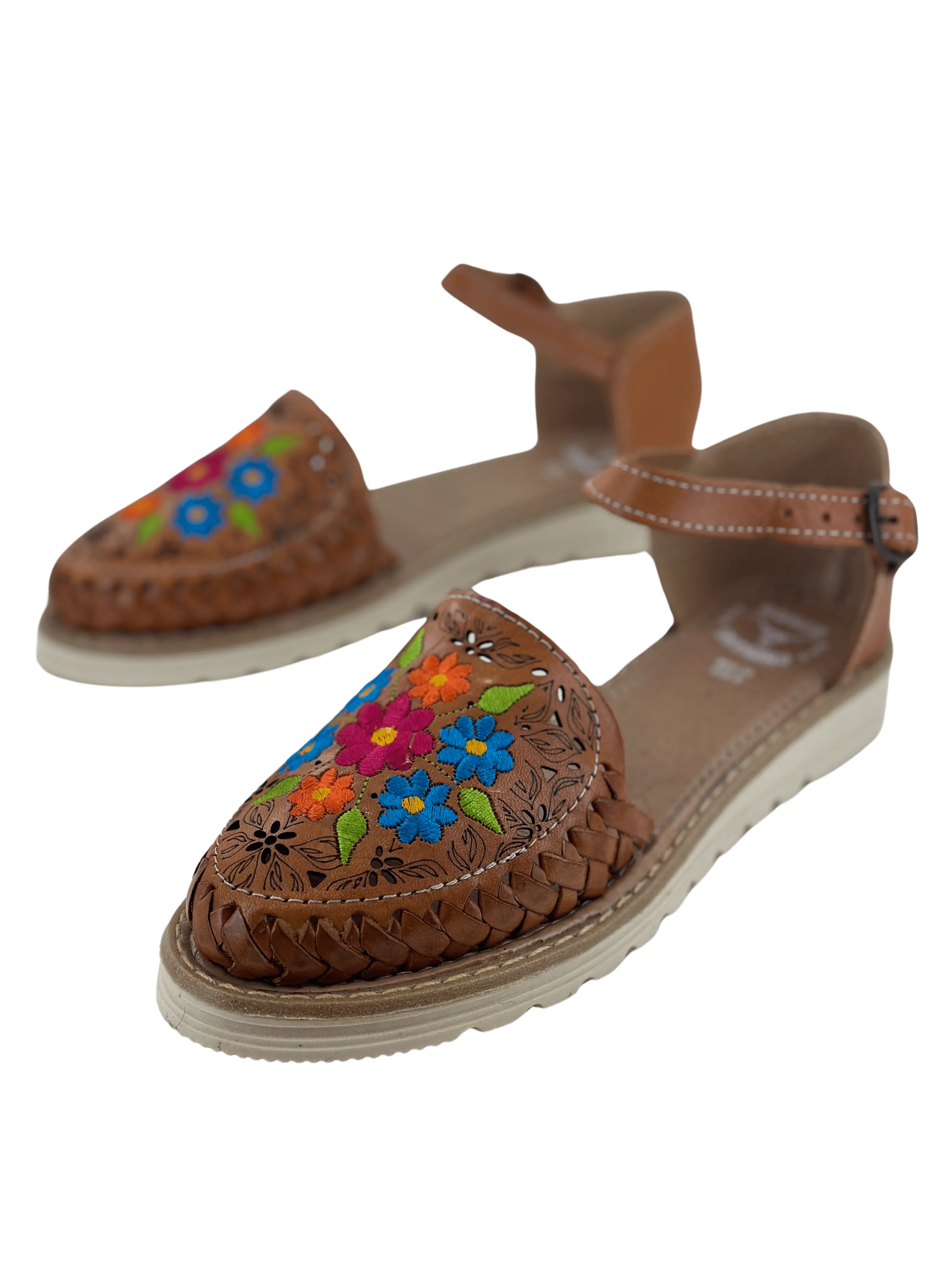 Women's Handmade Huarache de Pulsera - 7 Flowers