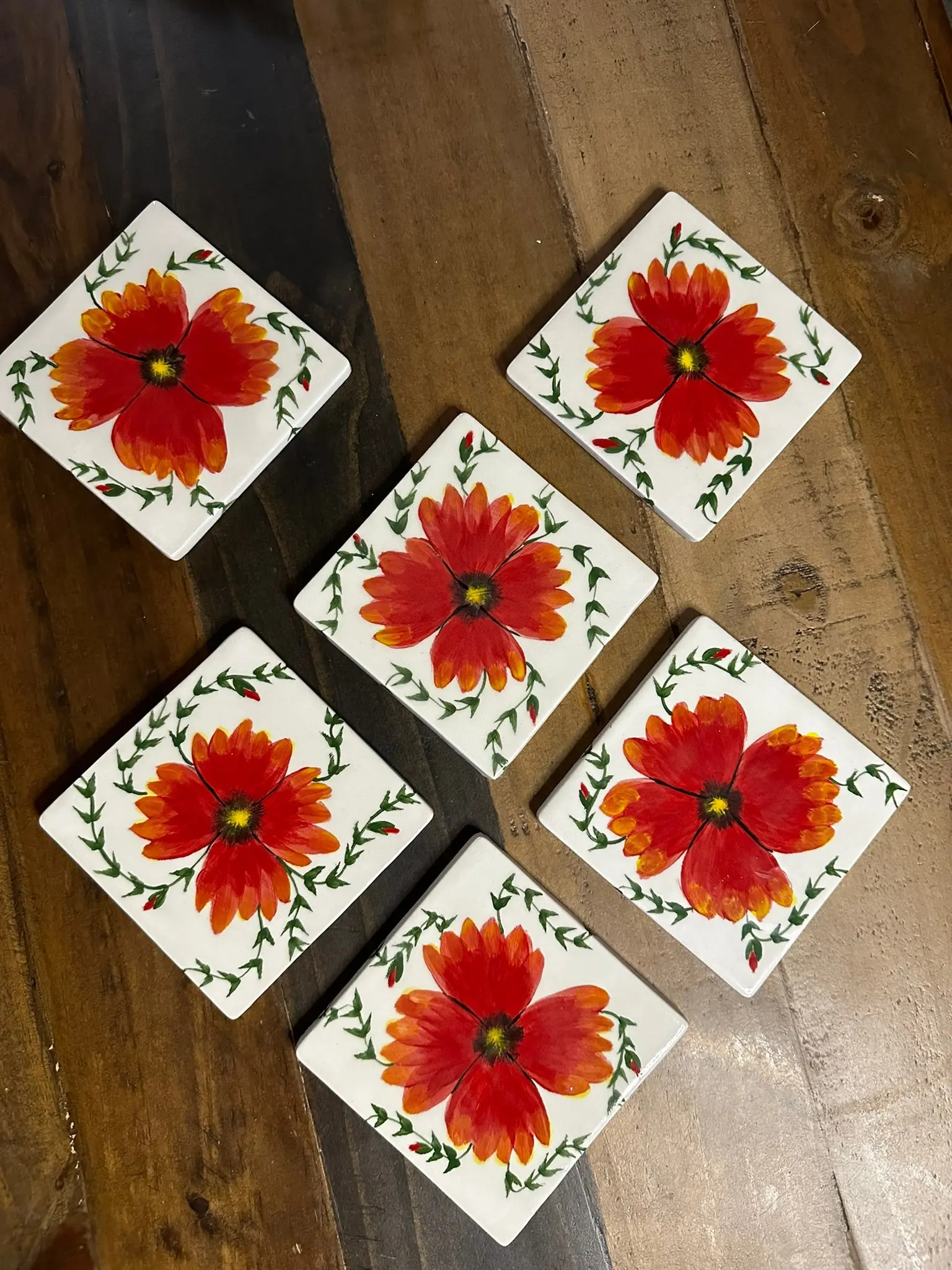 Set of 6 Customizable Coasters