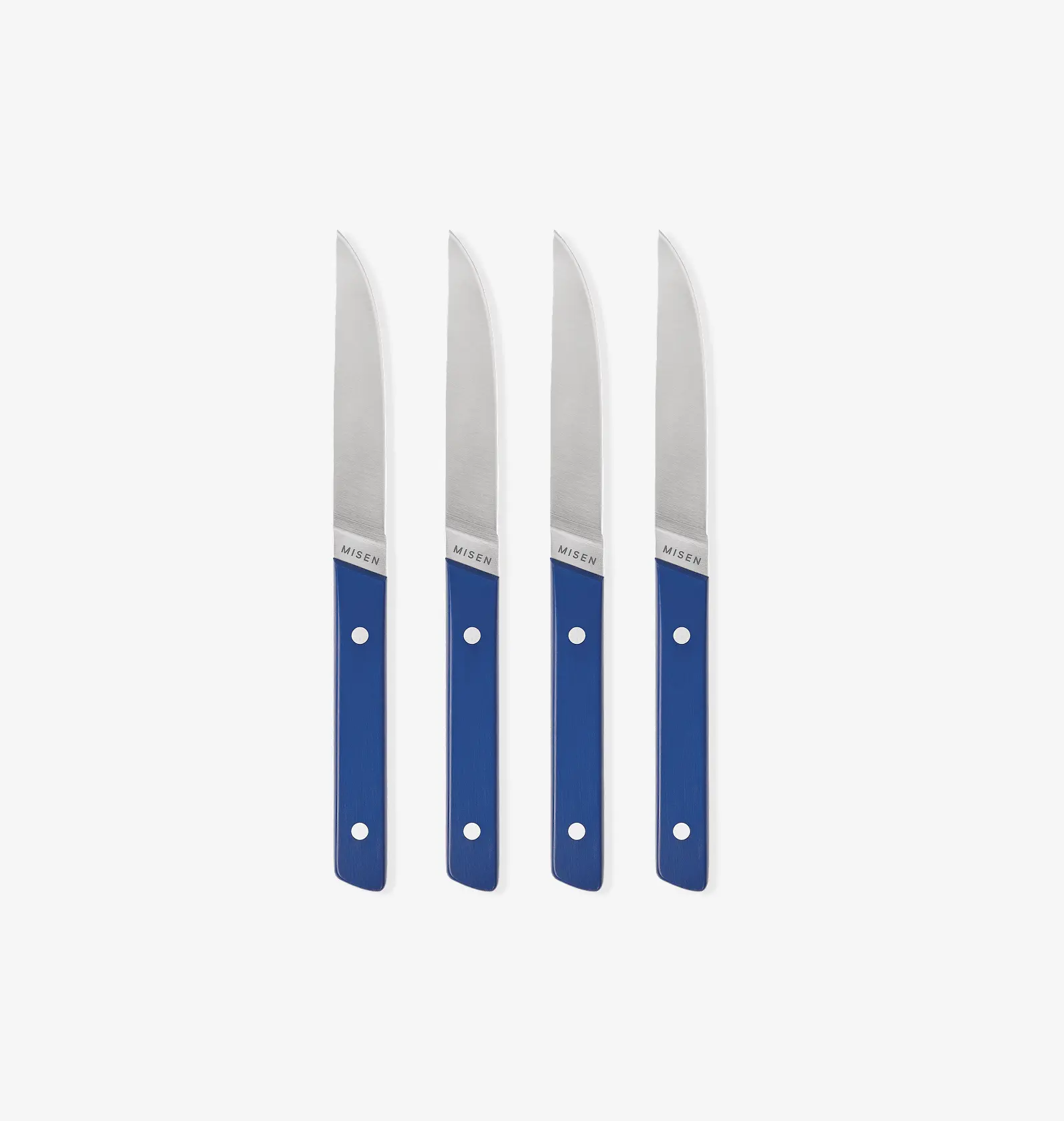 4-Piece Straight-Edge Steak Knives (ACUTO440) - Blue