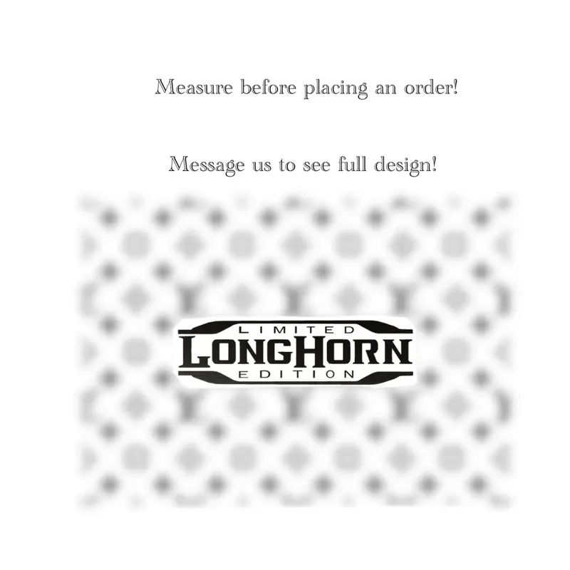 Sunroof Decal (LONGHORN LIMITED & LV Pattern) for Trucks, Cars, and More! MEASURE BEFORE ORDERING!