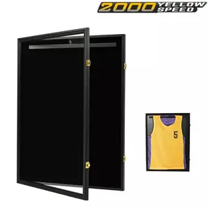 Wall Display/Case Lockable Rack 32" Football Basketball Jersey Storage Box New,32" Black Wall Display Case Lockable Rack Football Basketball Jersey Storage Box Upgraded Version Organiser