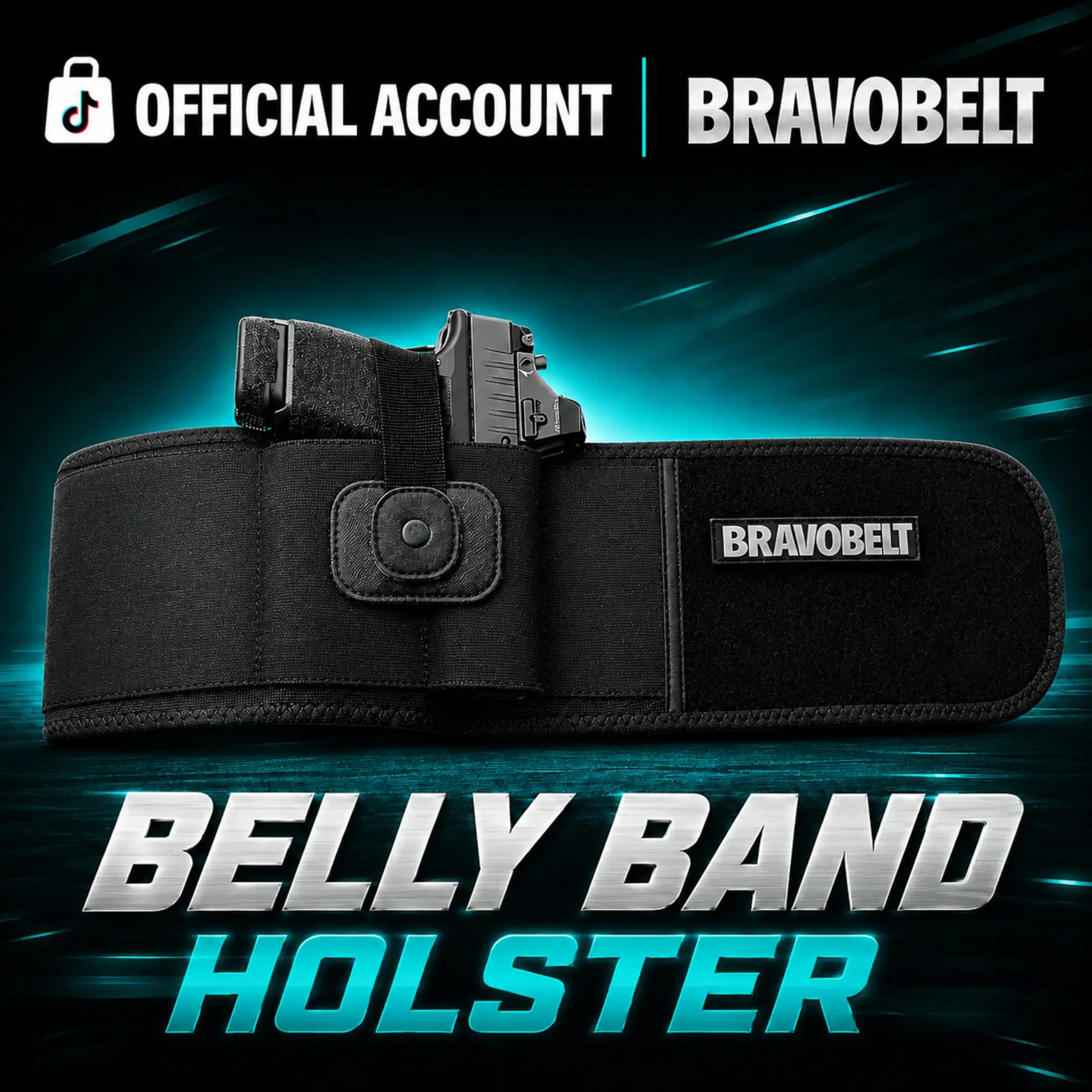 BRAVOBELT Belly Band Holster - Athletic Holster for Concealed Carry