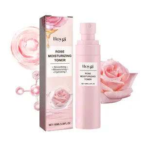 HOYGI Rose Water Moisturizing Facial Mist Spray & Hydrating Toner, With Hyaluronic Acid, Rose Flower Extract, Glycerin & Sodium PCA, Deep Hydration, Hydrate, Pore Minimizing, Soothe Redness, Mild, Gentle Non-Irritating Formula for Sensitive Skin