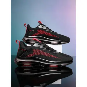 Men's Sporty Breathable Running Shoes, Casual Comfortable Shock Absorption Sneakers, Fashionable Sports Shoes for Daily Life