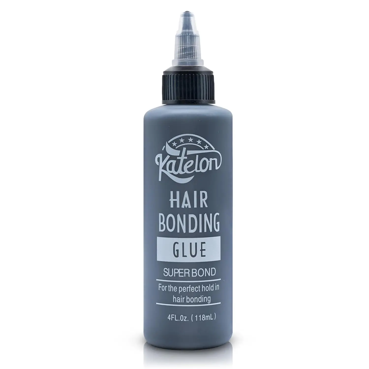 Hair Glue for Quick Weave 4oz - Professional Hair Bonding Glue for Wigs & Hair Extensions |  Hold,  & Non-Damaging Formula | Easy Application with Precision Nozzle 118ml Black
