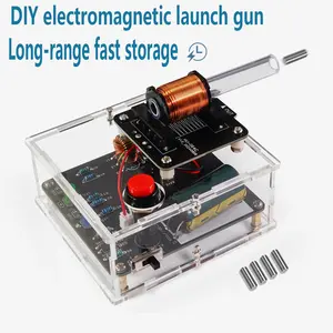 Soldering Practice Kit, Electric Magnetic Transmitter Soldering Projects Educational STEM Electronics Kit for School Leaning, Mini DIY Shooting Game Toy for Boys Girls