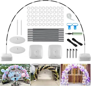 Balloon Arch Kit, 9FT Height & 10FT Width Adjustable Balloon Arch Stand Garden Arbors: Balloon Arch Frame with Base - for Garden Arbors Wedding Baby Shower Birthday Photo Backdrop