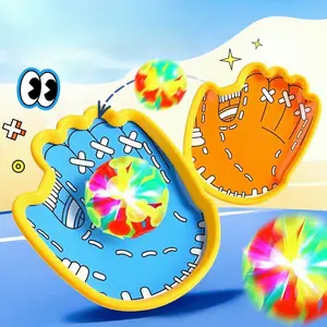 Children's suction cup creative palm glow-in-the-dark catch-and-throw parent-child outdoor interactive training toy