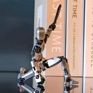 Multi-Jointed Action Figure | DIY Assembly Decompression Model, Creative Stress Relief Desk Decor for Adults & Teens
