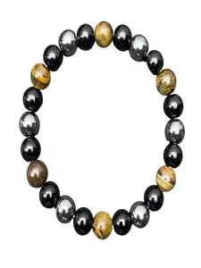 Synthetic Crystal Stretch Beaded Bracelet, Unisex Daily Stackable Fashion Jewelry, Adjustable Stack Bangle