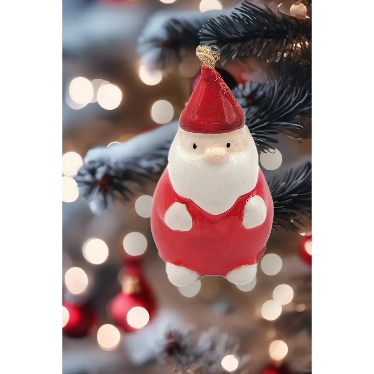 Christmas Ceramic Ornament - Santa Claus by Wizardi F07N7-20