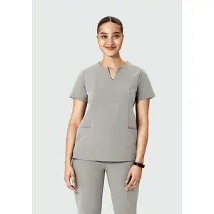 5 Pocket Notch Neck Top Flint